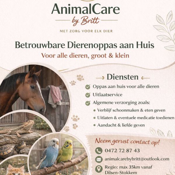 Huisdierenoppas Britt uit Lanklaar