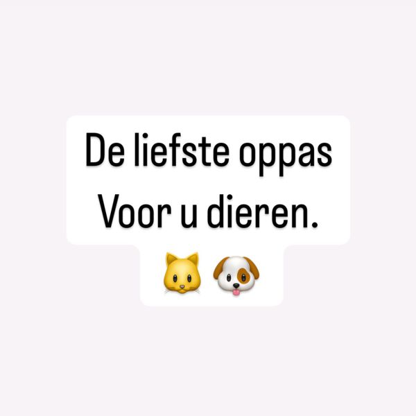 Huisdierenoppas Johanna uit Oosterhout